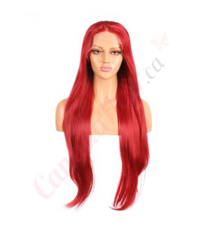 G1707251C-v3 - Long Red Synthetic Hair Wig  [FINAL SALE]