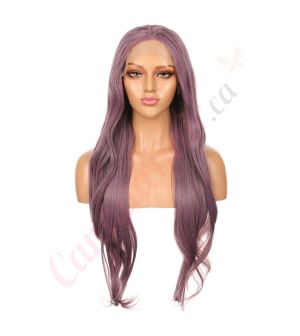 G1707277C-v4 - Long Mauve Pastel  Synthetic Hair Wig  [FINAL SALE]