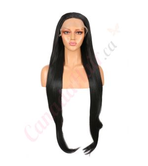 G1707328C-v3 - Long Black Synthetic Hair Wig [FINAL SALE]