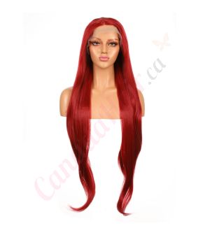 G1904710C-v3 - Long Red Synthetic Hair Wig  [FINAL SALE]