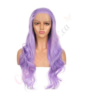 G1904888-v4 - Long Pastel Purple Synthetic Hair Wig  [FINAL SALE]