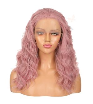 X1707495-v4 - Long Pink Synthetic Hair Wig  [FINAL SALE]